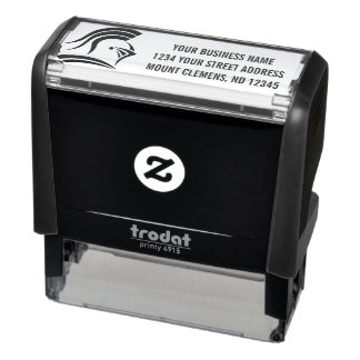 Your Company Logo Address Self-inking Stamp