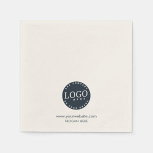 Your Company Logo and Business Website Paper Napkin