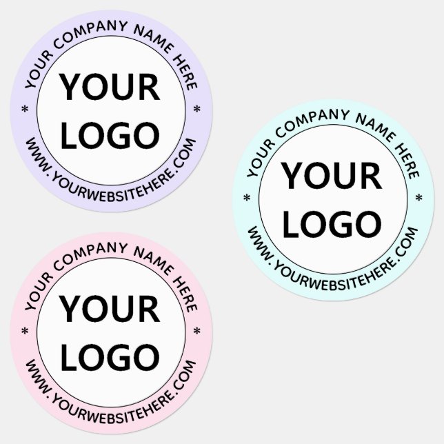 Your Company Logo and Custom Text Business Labels (Group)
