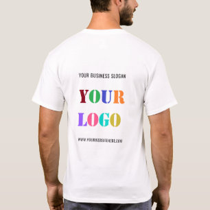 Your Company Logo and Custom Text Business T-Shirt