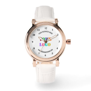 Your Company Logo and Custom Text Business Watch