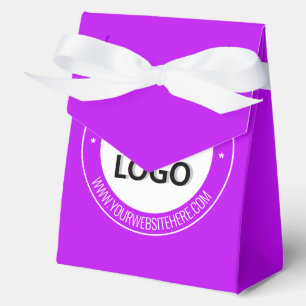 Your Company Logo and Custom Text Favour Box