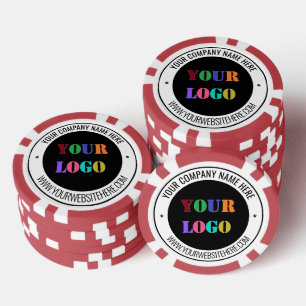 Your Company Logo and Custom Text Poker Chips