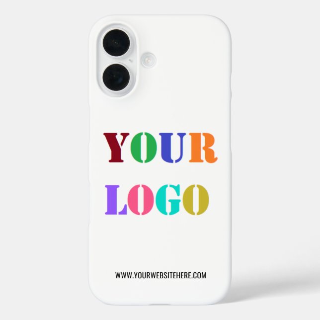 Your Company Logo and Custom Text Template Case-Mate iPhone Case (Back)