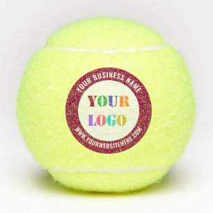 Your Company Logo and Custom Text Tennis Ball