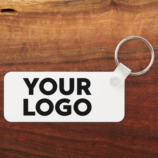 Your Company Logo and Text Corporate Swag Key Ring (Front)