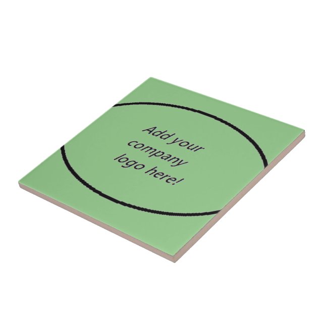 Your Company Logo Branding Name Custom Print Tile (Side)