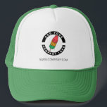 Your Company Logo Business Employee Staff Swag Trucker Hat<br><div class="desc">Add your brand logo and custom text to this trucker hat that's perfect for creating brand awareness or as an advertising medium. Available in other colours and sizes. No minimum order quantity and no setup fee.</div>