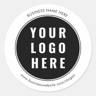 Your Company Logo Business Promotional Custom Classic Round Sticker