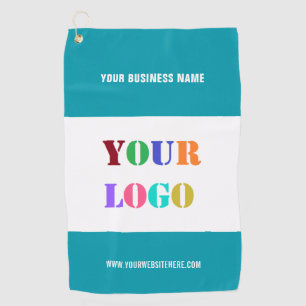 Your Company Logo Cusom Text and Colour Golf Towel