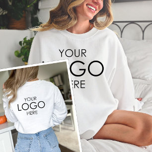 Your Company Logo Custom Design Business Customize Sweatshirt