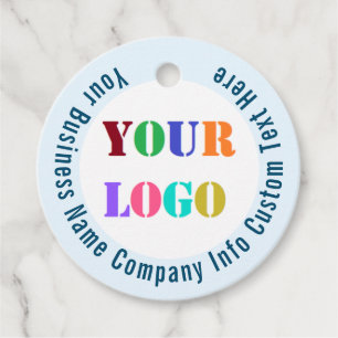Your Company Logo Custom Text Business Gift Tags