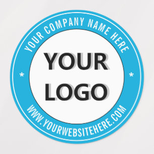 Your Company Logo Custom Text Labels Choose Colour