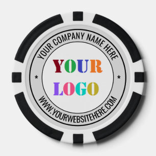Your Company Logo Custom Text Poker Chips Example