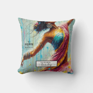 Your company logo & Handmade By Your company Name Cushion