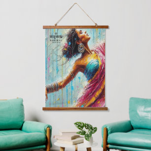 Your company logo & Handmade By Your company Name Hanging Tapestry