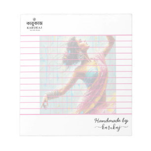 Your company logo & Handmade By Your company Name Notepad