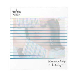 Your company logo & Handmade By Your company Name Notepad