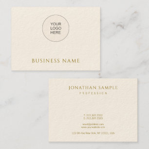 Your Company Logo Here Elegant Customisable Business Card