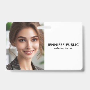 Your Company Logo Here Employee Photo Template ID Badge