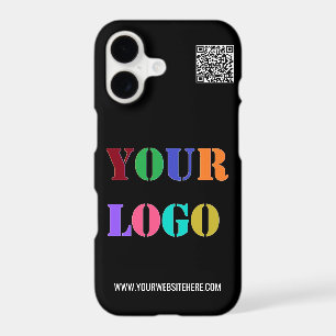 Your Company Logo Info QR Code Branded iPhone Case