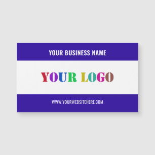 Your Company Logo Magnetic Business Card Template