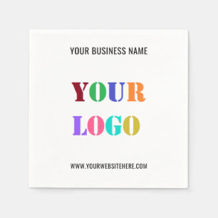 Your Company Logo Name Website Napkins Template