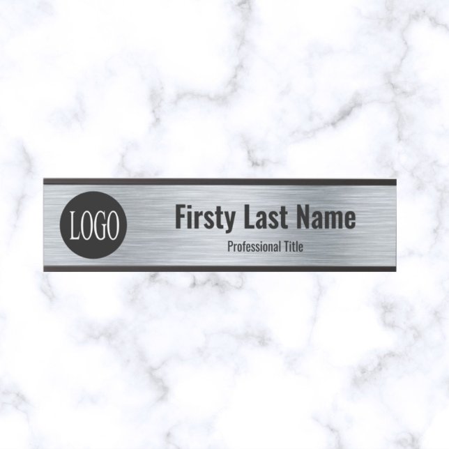 Your Company Logo Office Door Sign Metallic Look (Creator Uploaded)