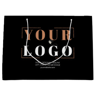 Your Company Logo Optional Custom Text Promotional Large Gift Bag