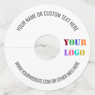 Your Company Logo or Photo and Text Wine Glass Tag