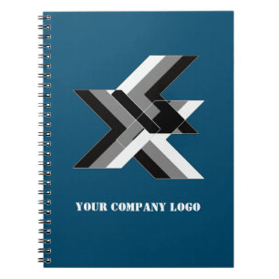 YOUR COMPANY LOGO,personalised,add your text Notebook