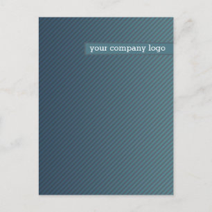 YOUR COMPANY LOGO,personalised Announcement Postcard