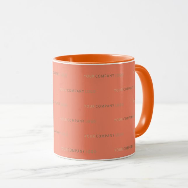 your company logo personalised coffee mug (Front Right)