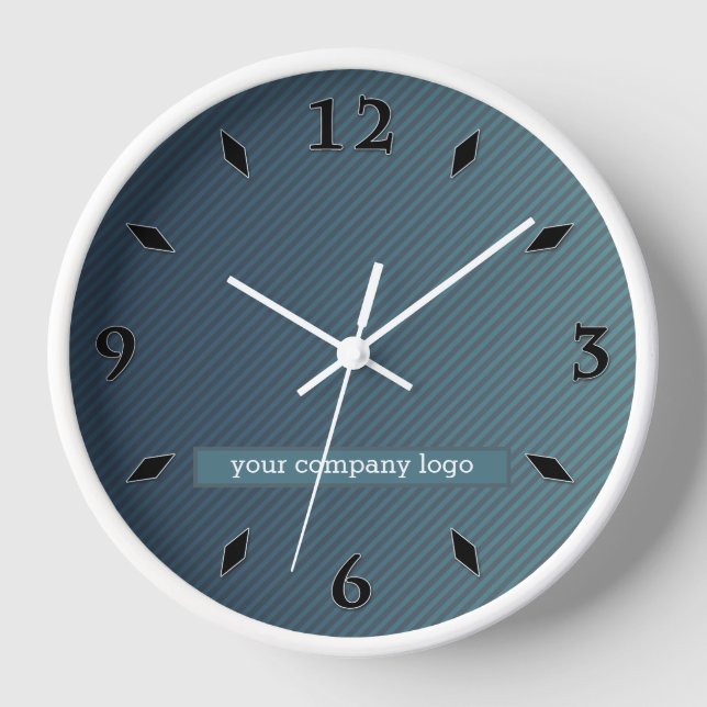 YOUR COMPANY LOGO,personalised Large Clock (Front)