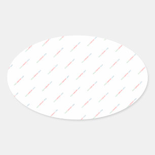 your company logo personalised oval sticker