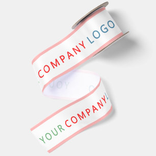 your company logo personalised satin ribbon