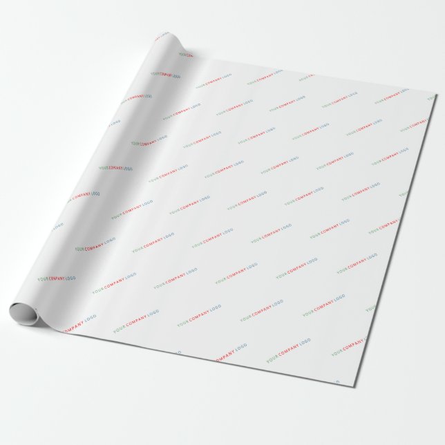 your company logo personalised  wrapping paper (Unrolled)