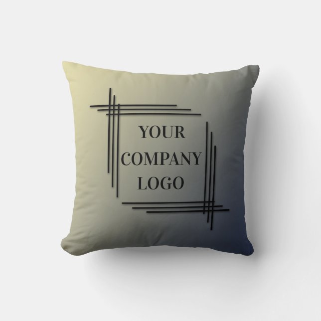 YOUR COMPANY LOGO,personalized,add your text Cushion (Front)