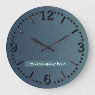 YOUR COMPANY LOGO,personalized Large Clock