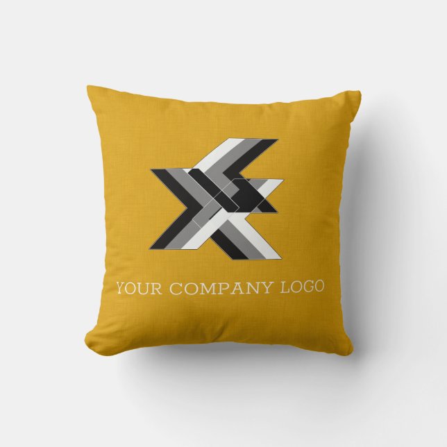 YOUR COMPANY LOGO,personalized Throw Pillow (Front)