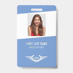 Your Company Logo Photo Name ID Badge