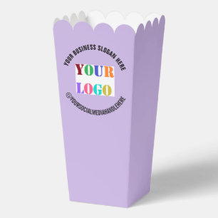 Your Company Logo Popcorn Box Example Custom Text