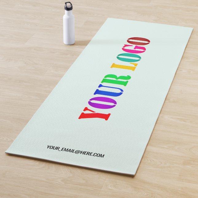 Your Company Logo Text Branded Yoga Mat Example (In Situ)