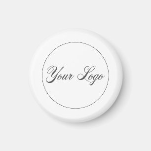 Your Company Logo White Magnet