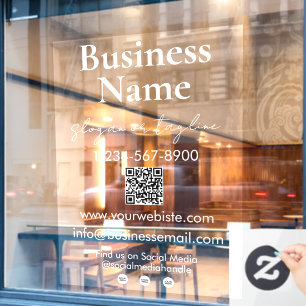 Your Company Name Storefront QR Code Contact Info