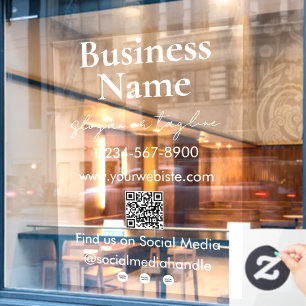Your Company Name Storefront QR Code Social Media