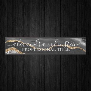 Your Company Office Door Sign Black and Gold