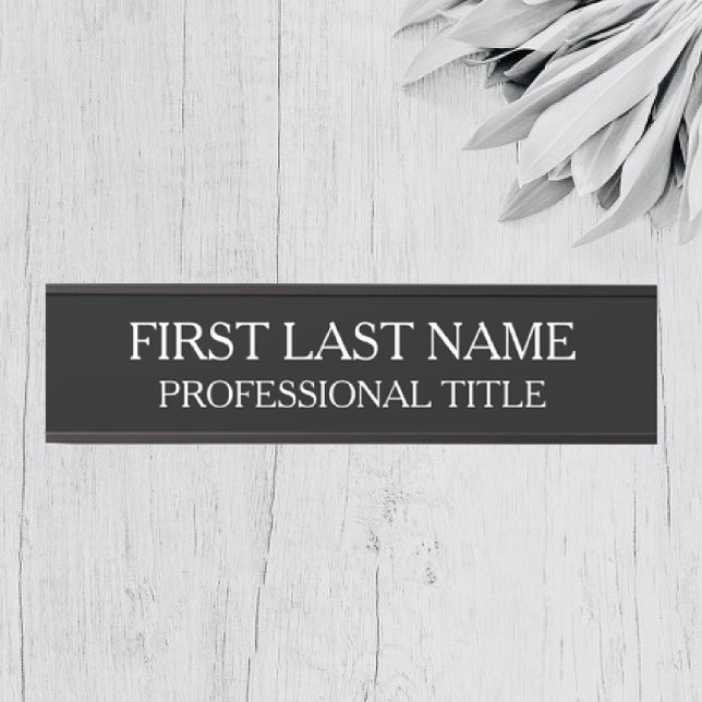 Your Company Office Door Sign Black and White (Creator Uploaded)