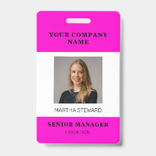 Your Company Photo id ID Badge