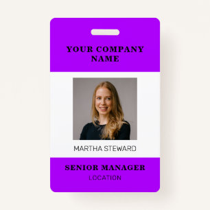 Your Company Photo id ID Badge